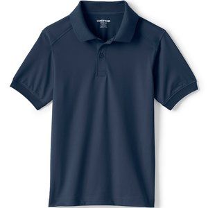 Lands' End School Uniform Boys Short Sleeve Rapid Dry Polo, NWT